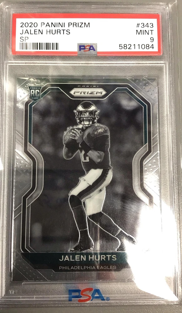 2020 Panini Prizm 343 Jalen Hurts Variation PSA 9