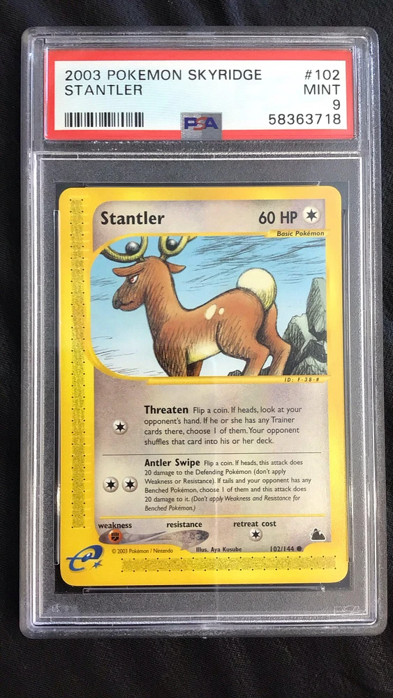 2003 Pokemon Skyridge 102 Stantler PSA 9