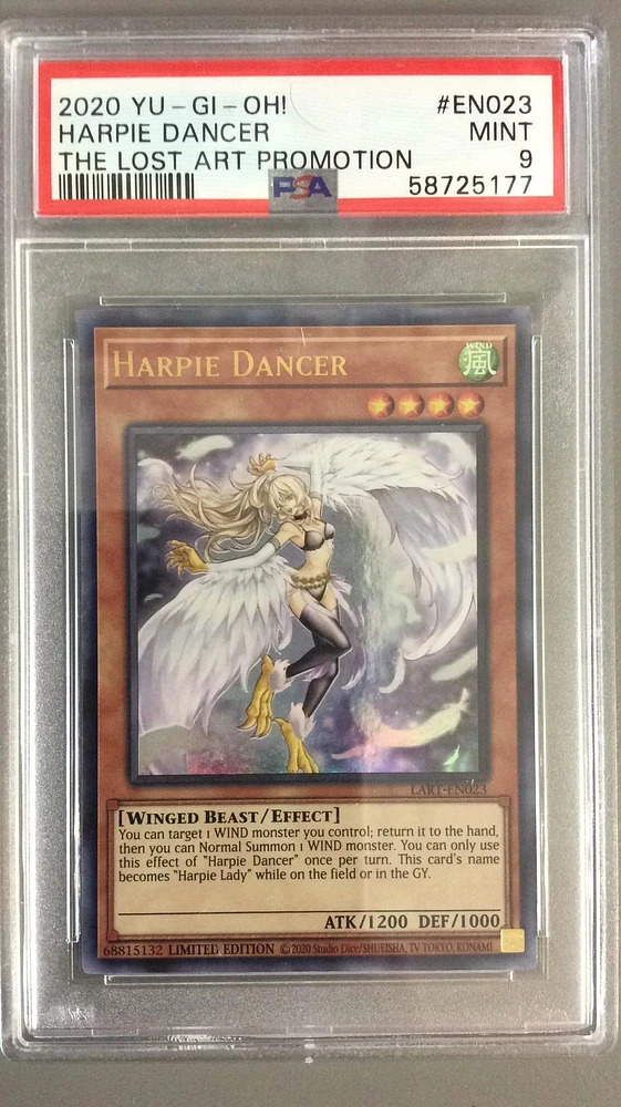 2020 Yu-gi-oh! The Lost Art Promotion En023 Harpie Dancer PSA 9