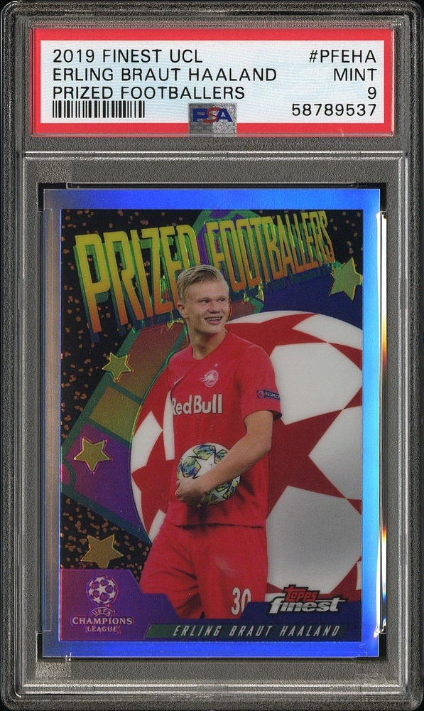 2019 Finest Uefa Champions League Prized Footballers Pfeha Erling Braut Haaland PSA 9