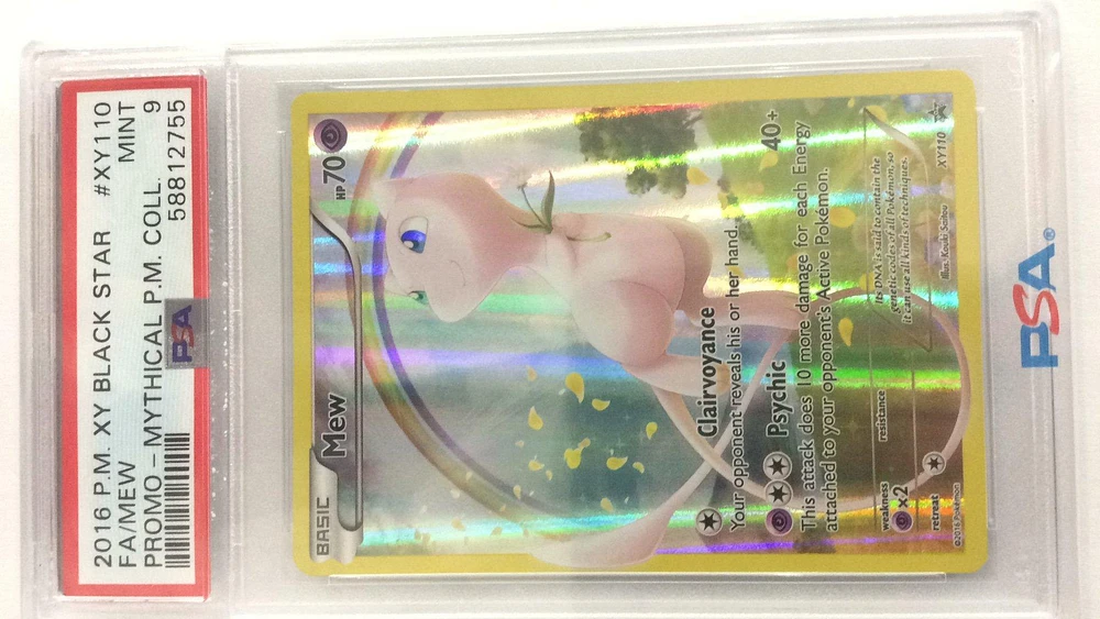 2016 Pokemon Xy Black Star Promo Xy110 Fa/mew PSA 9