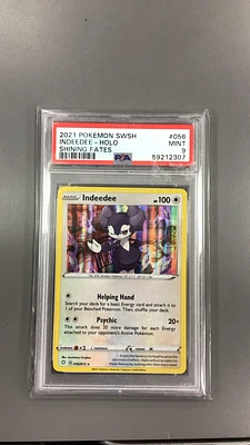 2021 Pokemon Sword & Shield Shining Fates 056 Indeedee-holo PSA