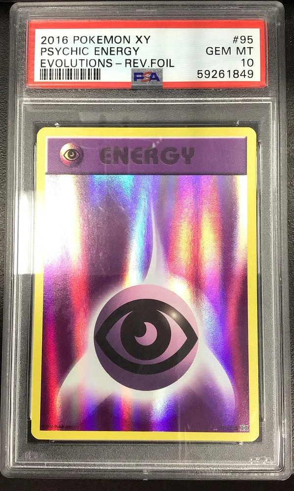 2016 Pokemon Xy Evolutions 95 Psychic Energy-reverse Foil PSA 10