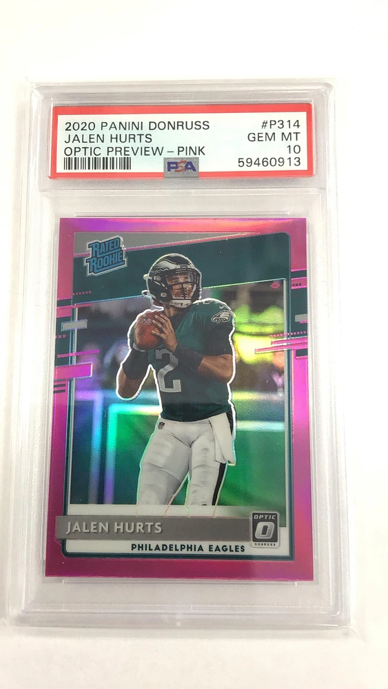 2020 Panini Donruss P314 Jalen Hurts PSA 10