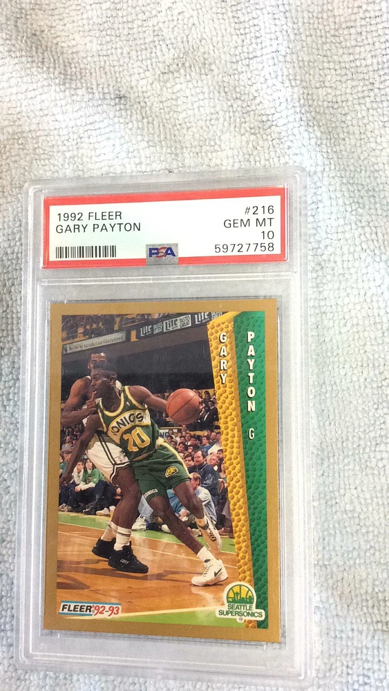 1992 Fleer 216 Gary Payton PSA 10