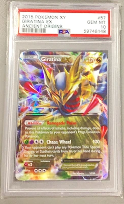 2015 Pokemon Xy Ancient Origins 57 Giratina Ex PSA 10