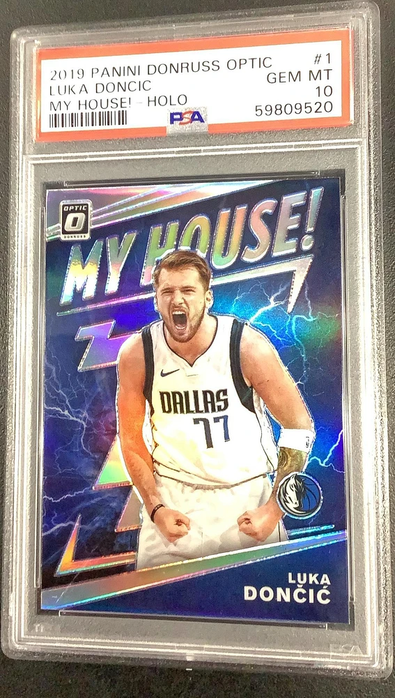 2019 Panini Donruss Optic My House! 1 Luka Doncic Holo PSA 10