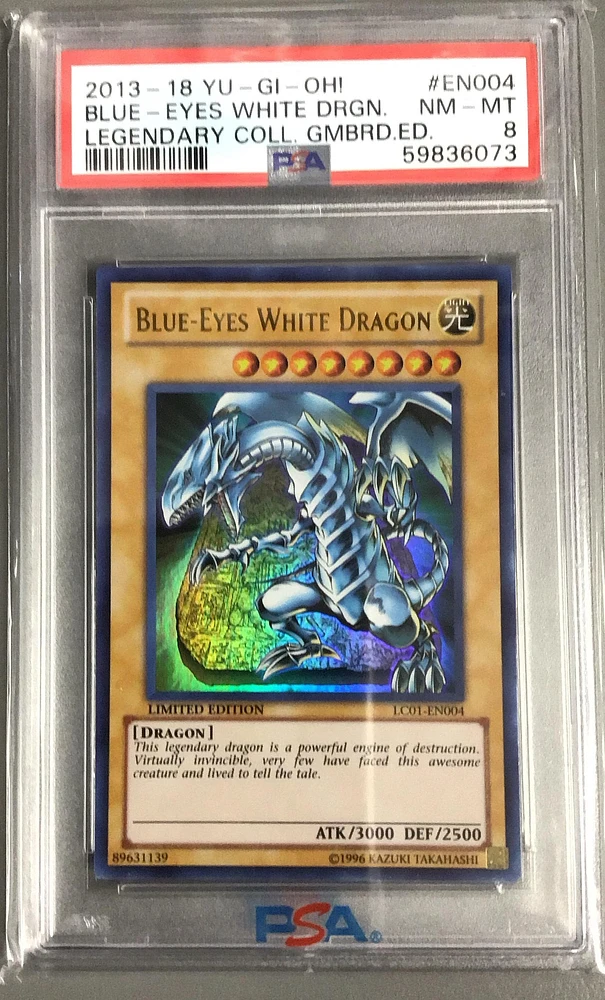2013-2018 Yu-gi-oh! Legendary Collection Gameboard Edition En004 Blue-eyes White Dragon PSA