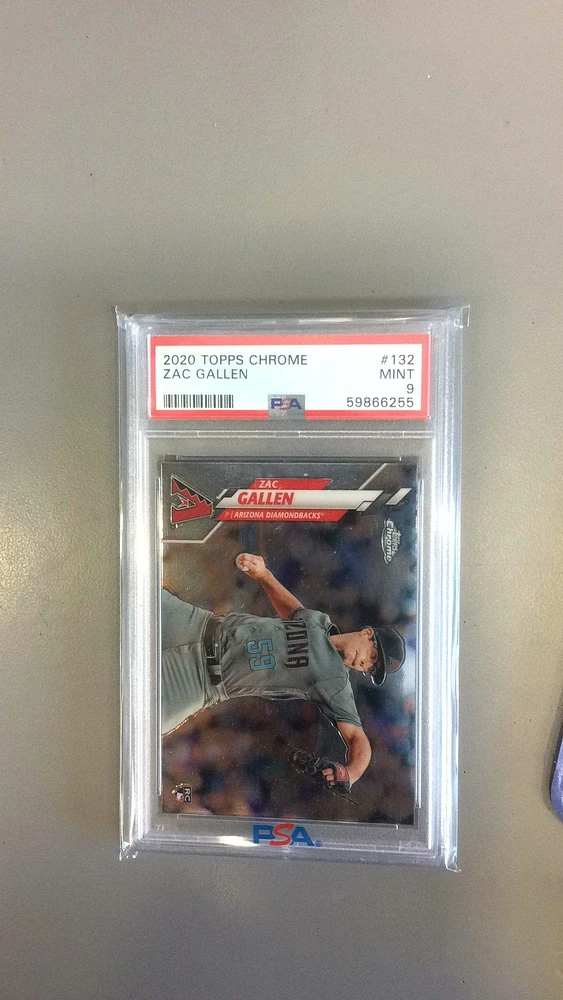2020 Topps Chrome 132 Zac Gallen PSA 9