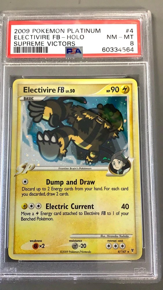 2009 Pokemon Platinum Supreme Victors 4 Electivire Fb-holo PSA
