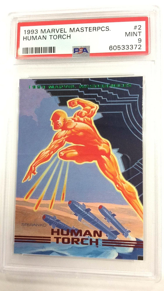1993 Marvel Masterpieces 2 Human Torch PSA 9