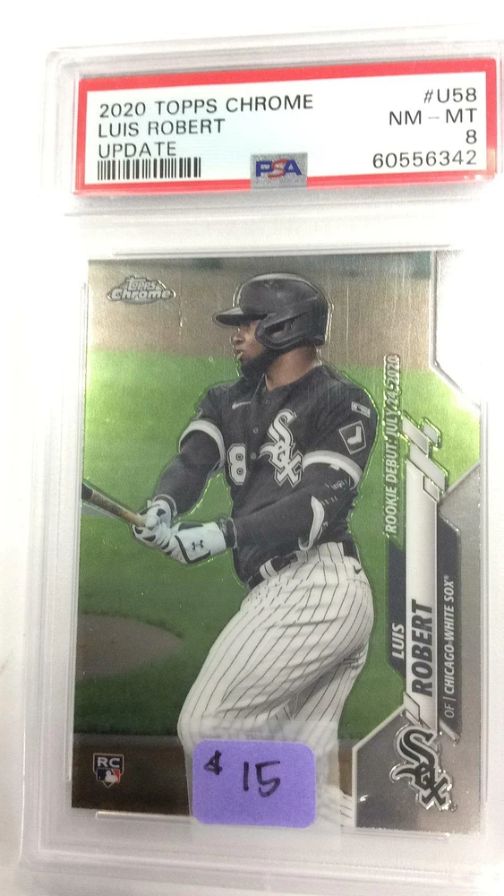 2020 Topps Chrome Update U58 Luis Robert PSA 8
