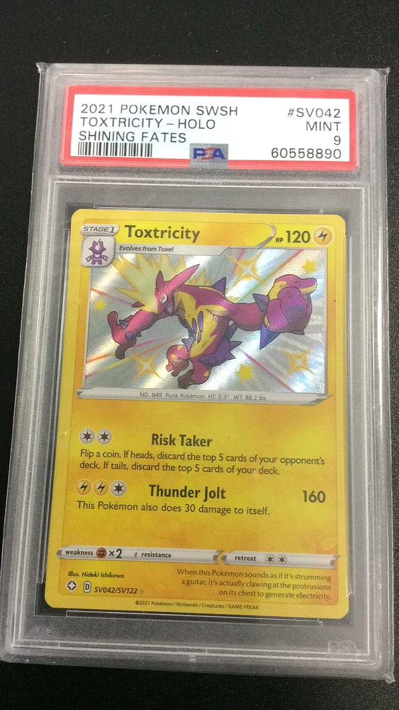 2021 Pokemon Sword & Shield Shining Fates Sv042 Toxtricity-holo PSA