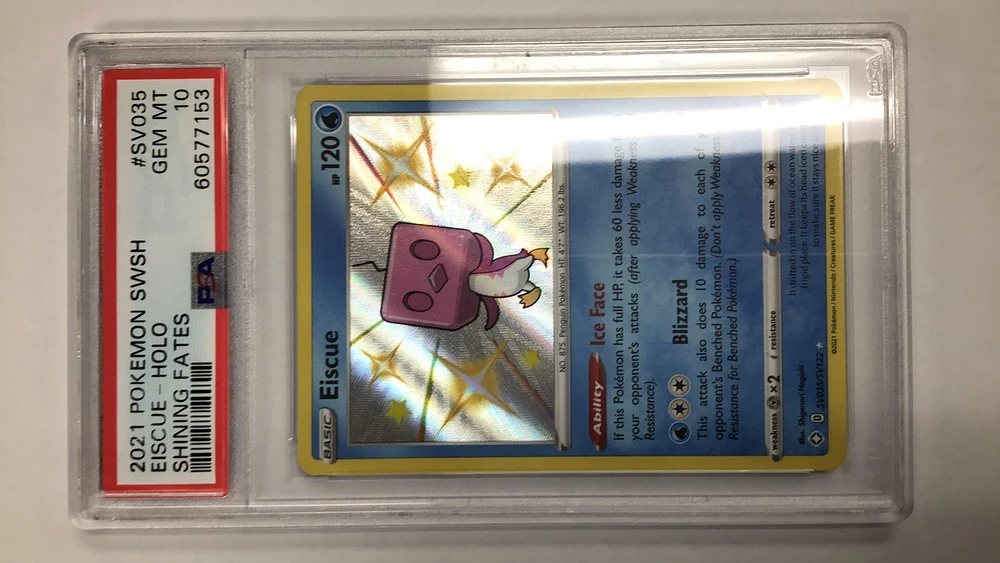 2021 Pokemon Sword & Shield Shining Fates Sv035 Eiscue-holo PSA 10
