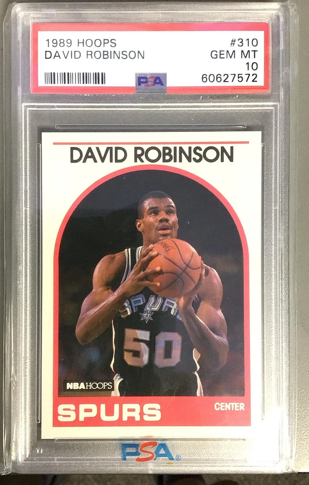 1989 Hoops 310 David Robinson PSA 10