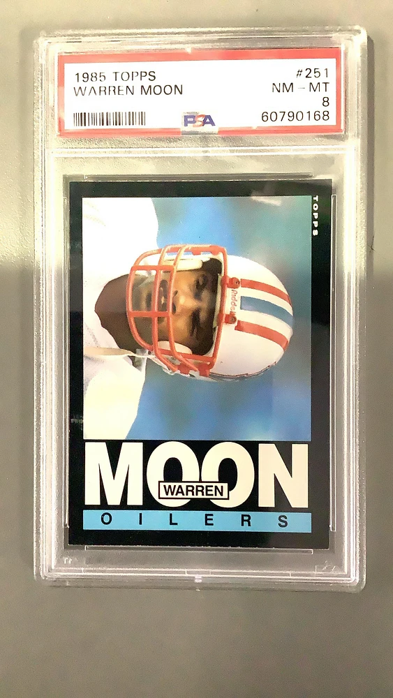 1985 Topps 251 Warren Moon PSA 8