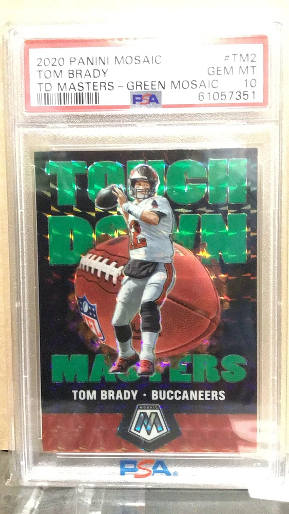 2020 Panini Mosaic Touchdown Masters Tm2 Tom Brady PSA 10