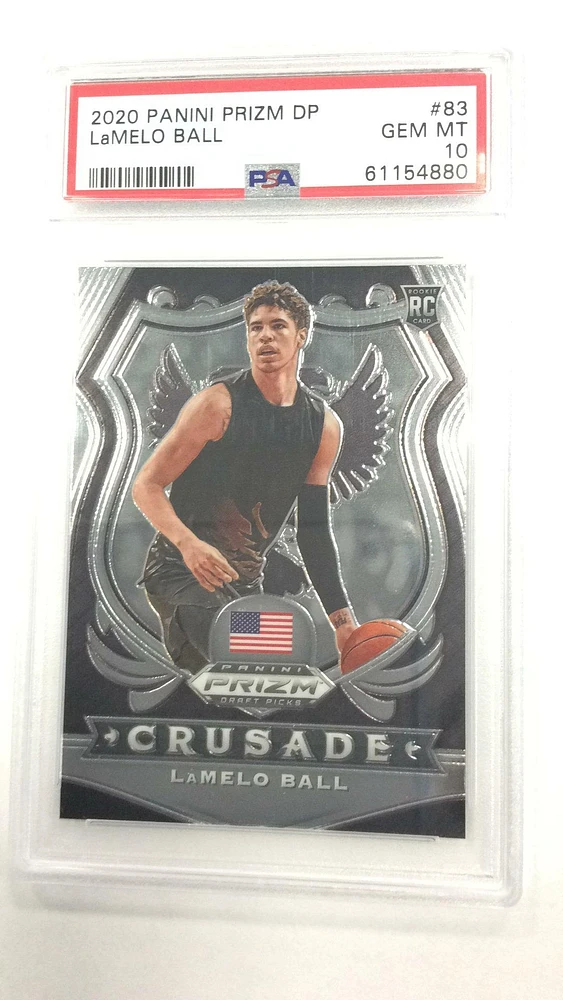 2020 Panini Prizm Draft Picks 83 Lamelo Ball PSA 10