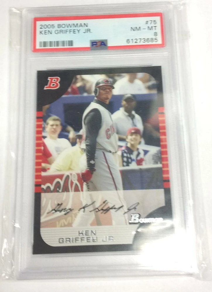 2005 Bowman 75 Ken Griffey Jr. PSA 8