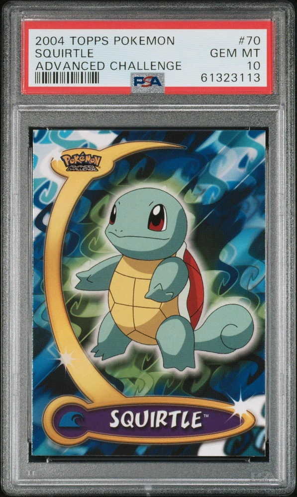 2004 Topps Pokemon Advanced Challenge 70 Squirtle PSA 10