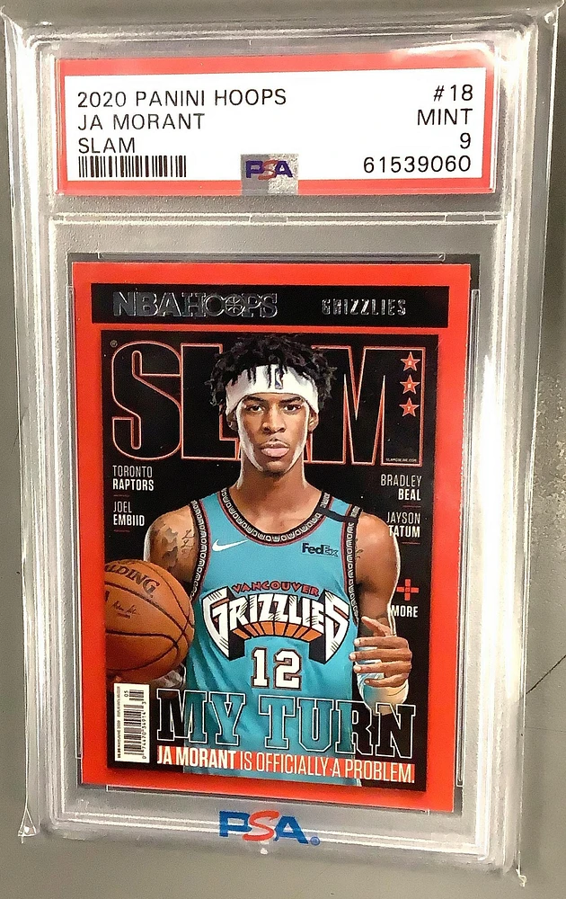 2020 Panini Hoops Slam 18 Ja Morant PSA 9