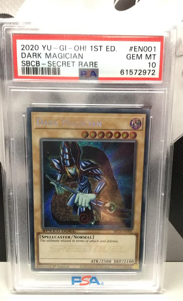 2020 Yu-gi-oh! Speed Duel: Battle City Box En001 Dark Magician 1st Edition-secret Rare PSA 10