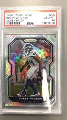 2020 Panini Prizm 296 Bobby Wagner Silver Prizm PSA 10
