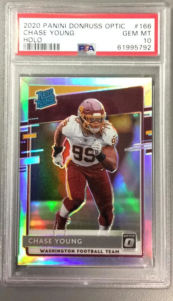 2020 Panini Donruss Optic 166 Chase Young Holo PSA 10