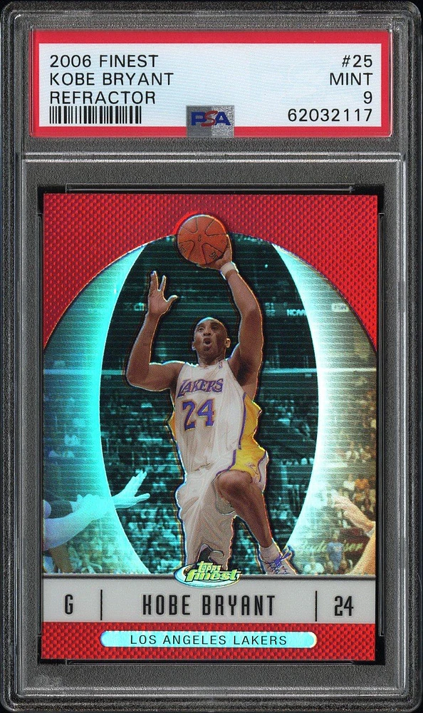 2006 Finest 25 Kobe Bryant Refractor PSA 9