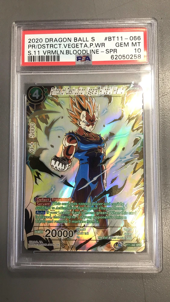2020 Dragon Ball Super Card Game Series 11 Vermilion Bloodline Bt11-066 Prince Of Destruction Vegeta