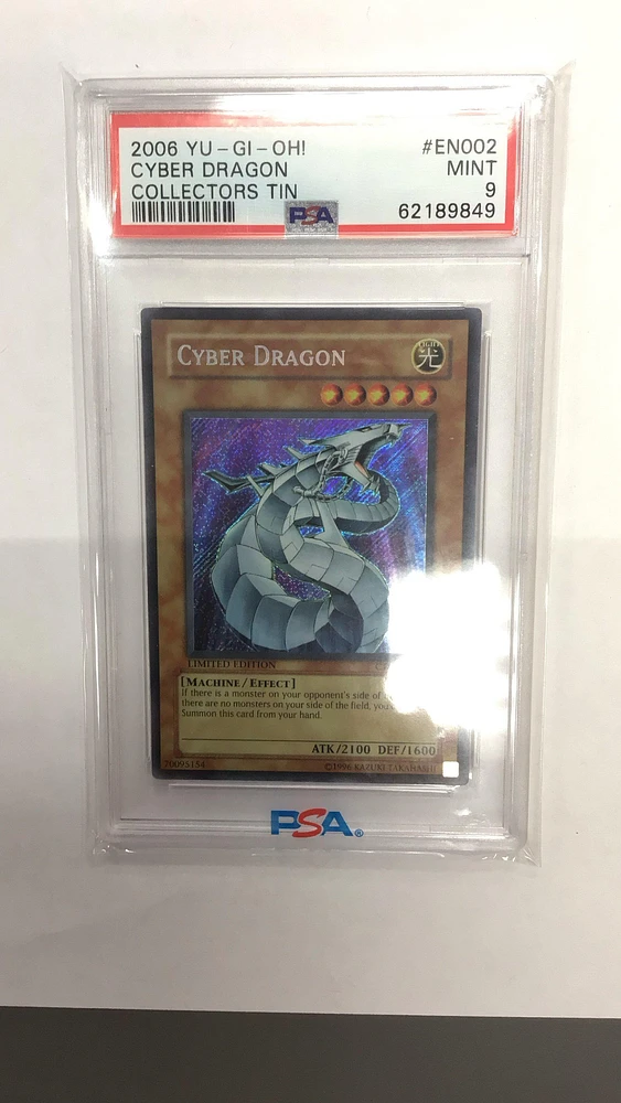 2006 Yu-gi-oh! Collectors Tin En002 Cyber Dragon PSA 9