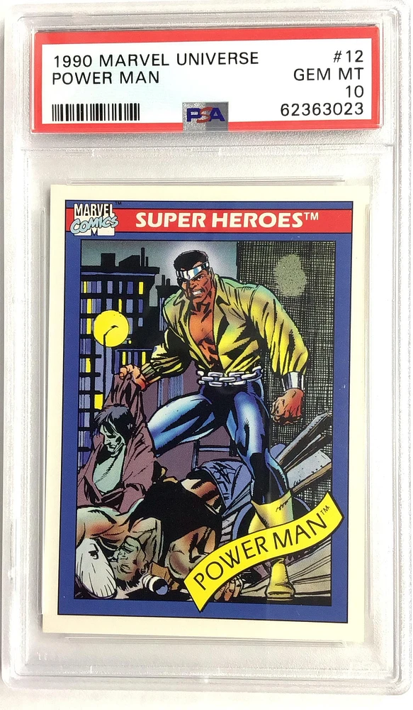 1990 Marvel Universe 12 Power Man PSA 10