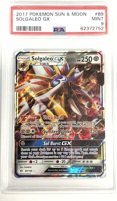 2017 Pokemon Sun & Moon 89 Solgaleo Gx PSA 9