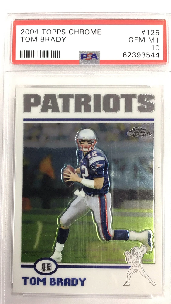 2004 Topps Chrome 125 Tom Brady PSA 10