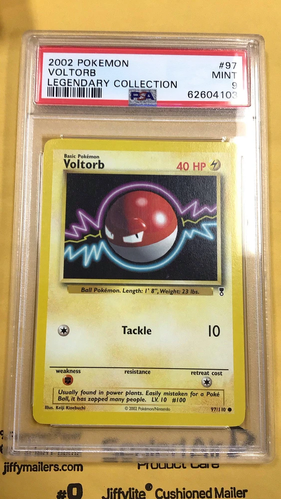 2002 Pokemon Legendary Collection 97 Voltorb PSA 9