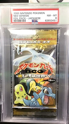 2000 Nintendo Pokemon Neo Genesis Foil Pack-japanese Pokemon PSA 8