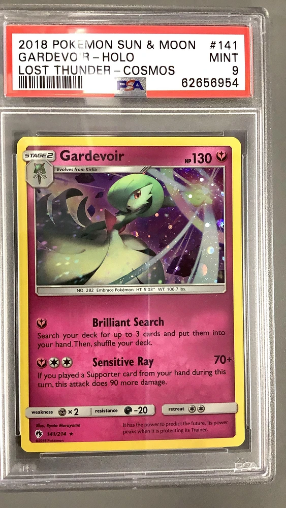 2018 Pokemon Sun & Moon Lost Thunder 141 Gardevoir PSA 9