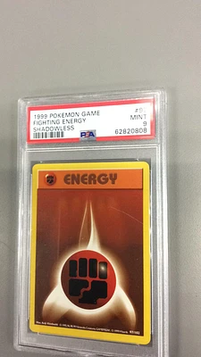 1999 Pokemon Game 97 Fighting Energy Shadowless PSA