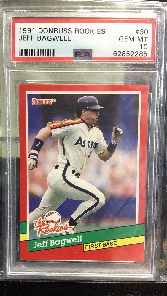 1991 Donruss Rookies 30 Jeff Bagwell PSA 10