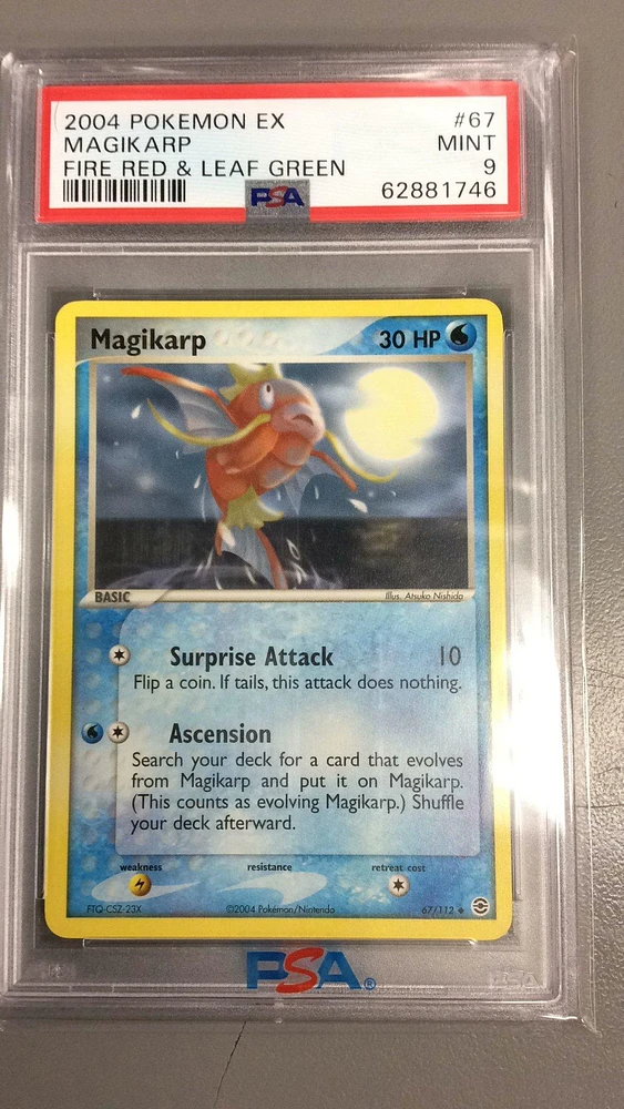 2004 Pokemon Ex Fire Red & Leaf Green 67 Magikarp PSA 9