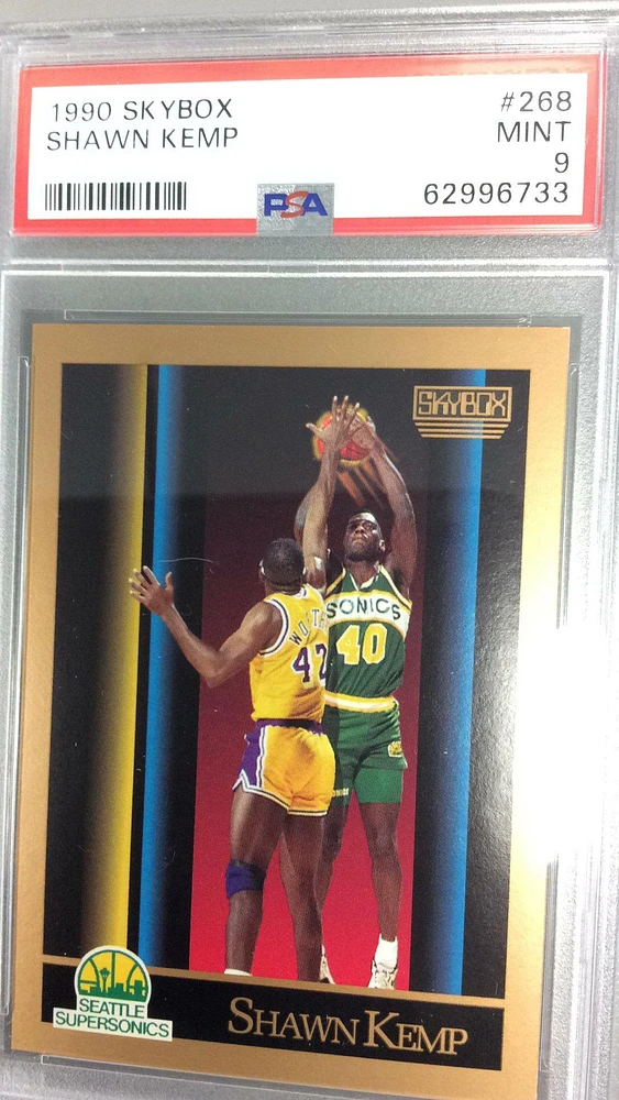 1990 Skybox 268 Shawn Kemp PSA 9