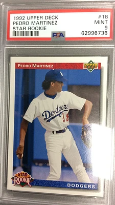 1992 Upper Deck 18 Pedro Martinez Star Rookie PSA 9