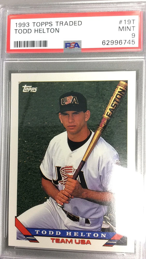1993 Topps Traded 19t Todd Helton PSA 9