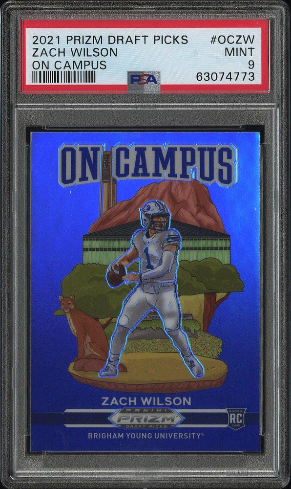 2021 Panini Prizm Draft Picks On Campus Oczw Zach Wilson PSA
