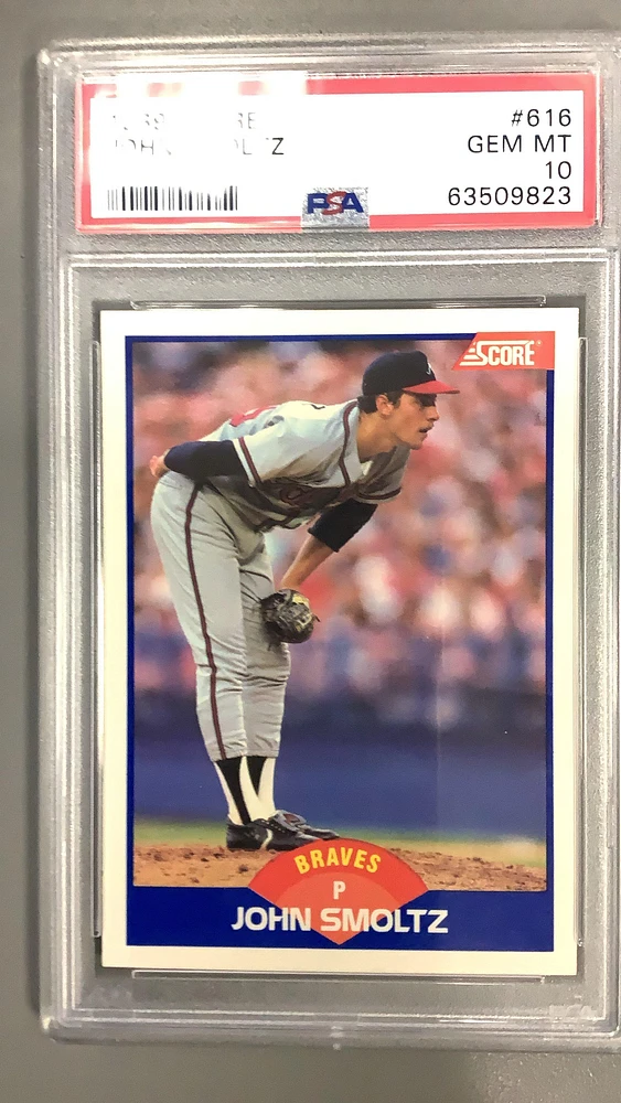 1989 Score 616 John Smoltz PSA 10