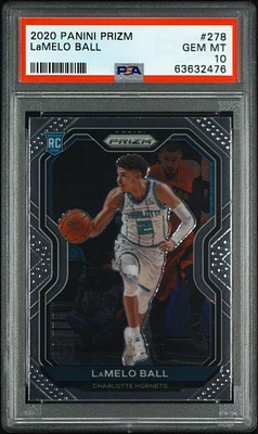 2020 Panini Prizm 278 Lamelo Ball PSA 10
