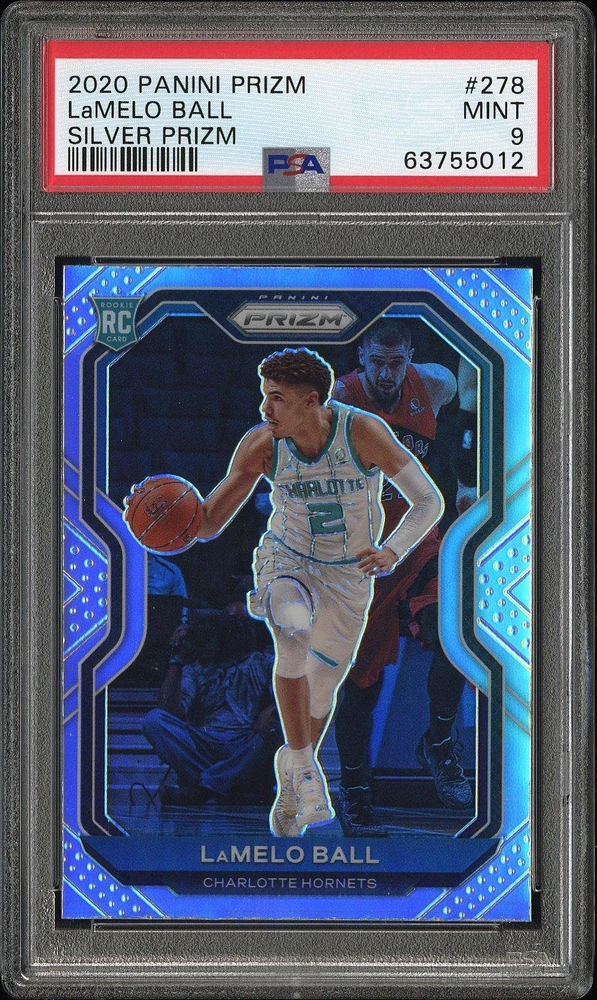 2020 Panini Prizm 278 Lamelo Ball Silver Prizm PSA 9