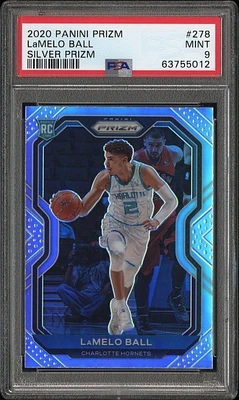 2020 Panini Prizm 278 Lamelo Ball Silver Prizm PSA 9