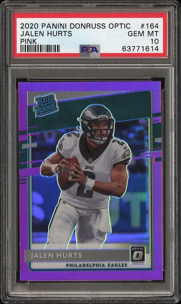2020 Panini Donruss Optic 164 Jalen Hurts PSA