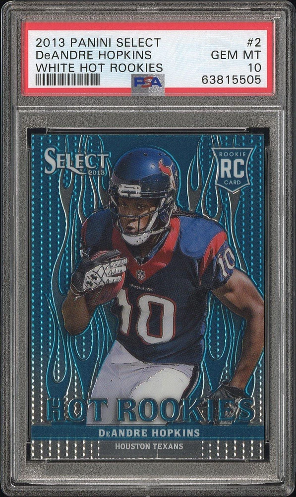 2013 Panini Select White Hot Rookies 2 Deandre Hopkins PSA 10